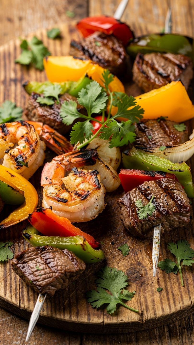 Steak and Shrimp Kabobs (Surf and Turf Skewers)