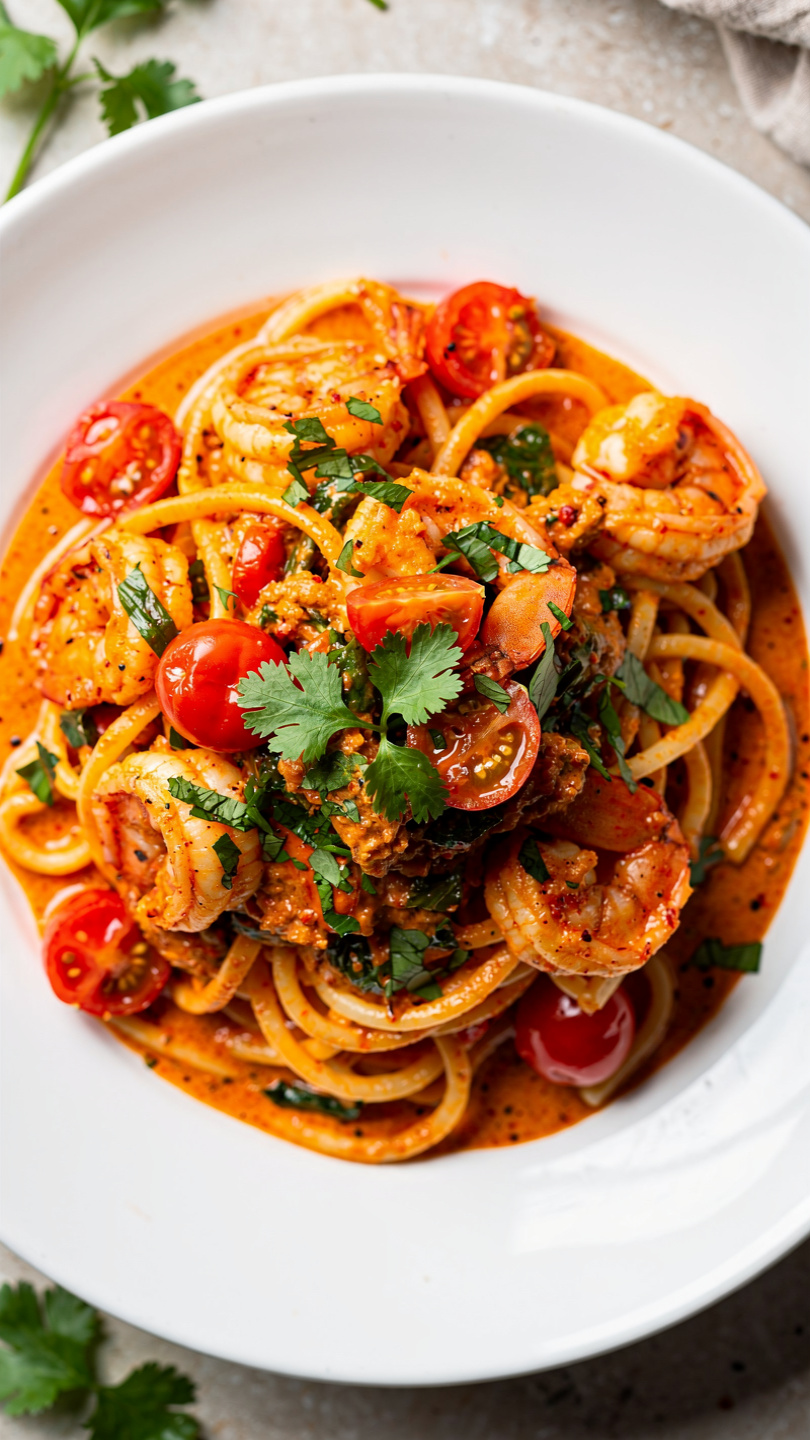Cajun Shrimp Pasta with Spicy Cream Sauce