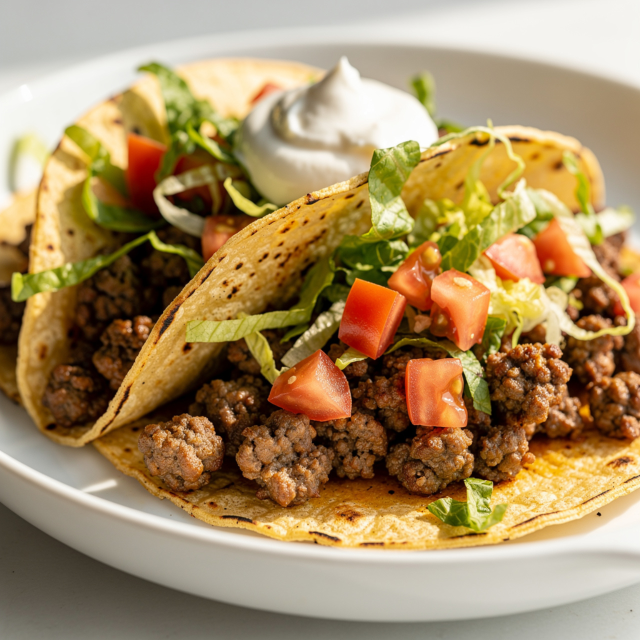 Crispy Baked Ground Beef Tacos
